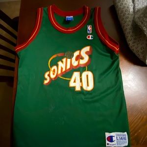 Vintage Seattle SuperSonics Shawn Kemp Jersey